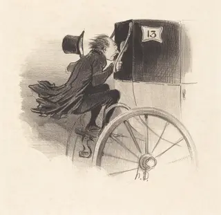 Ah! très bien j'en suis sur! malheureuse..., by Honoré Daumier, ink, 1841