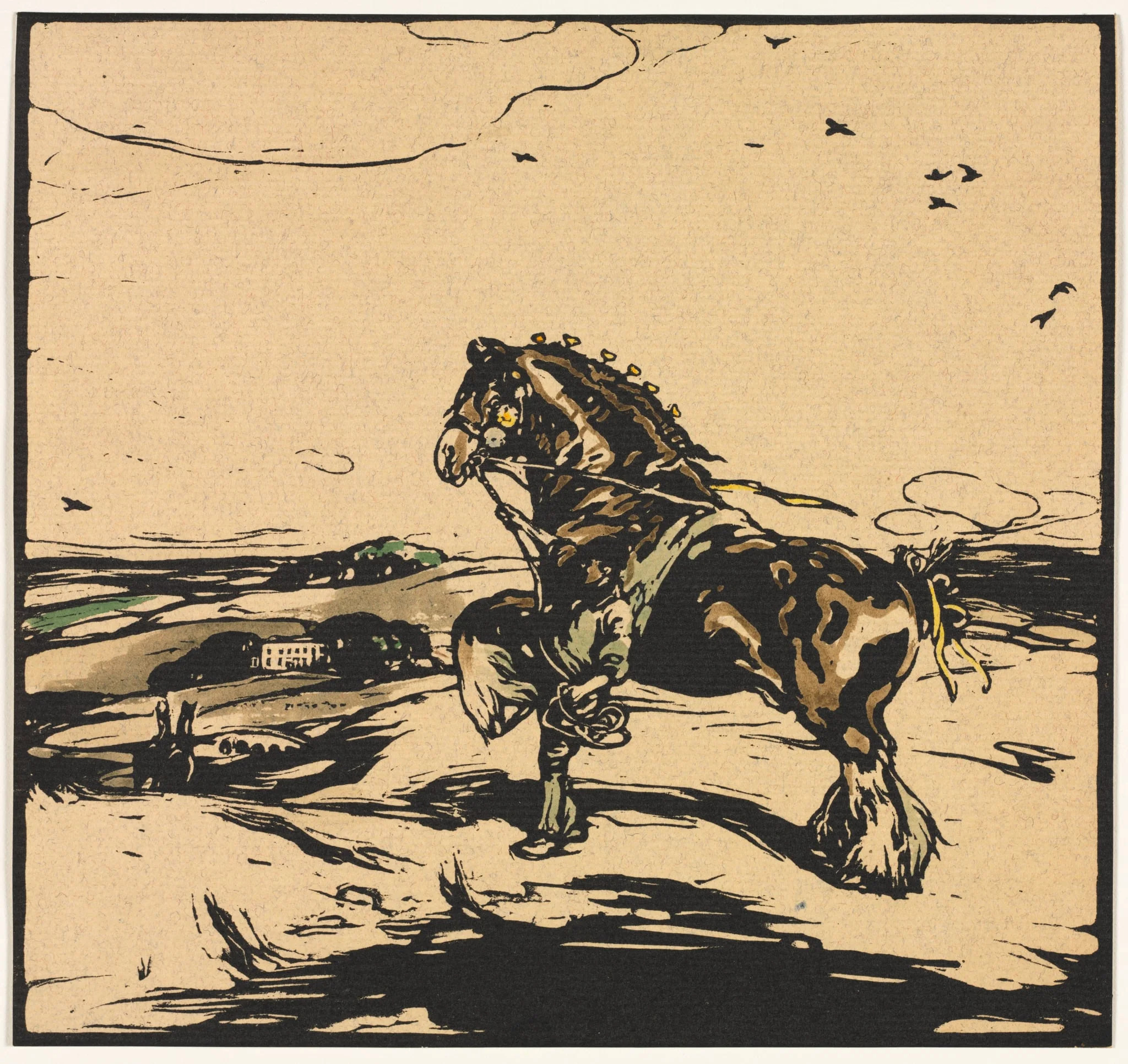 The Shire Horse, detail