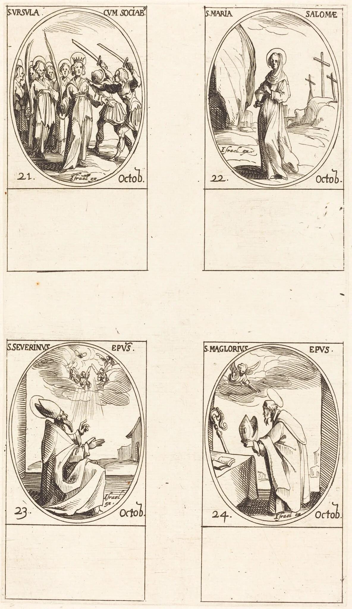 St. Ursula and Companions; St. Mary Salome; St. Severinus; St. Maglorius, detail