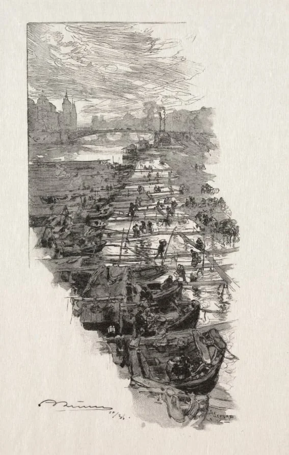 Le Marché aux Pommes, detail