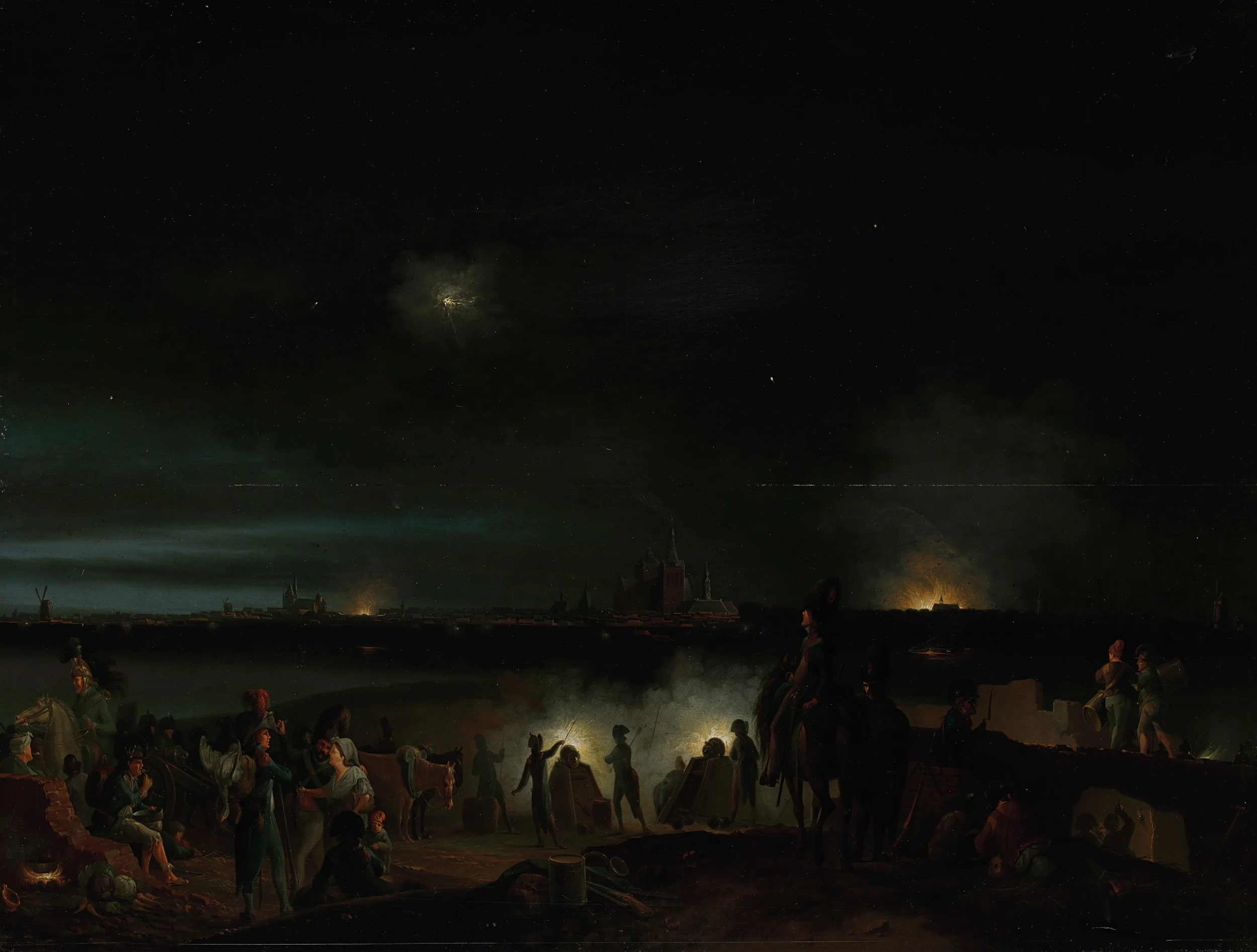 The Shelling of ’s-Hertogenbosch by the French, detail