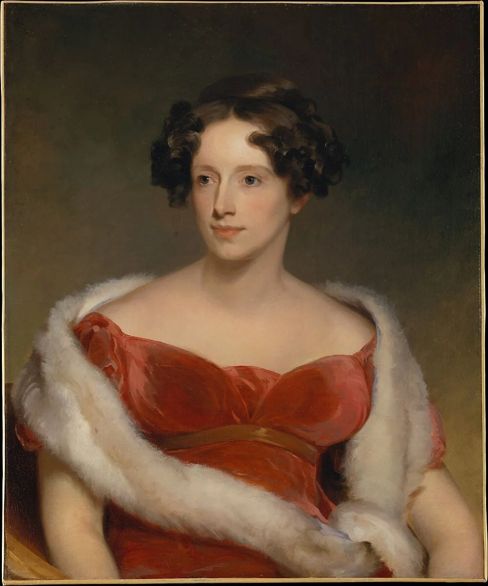 Mrs. John Biddle (Eliza Falconer Bradish), detail