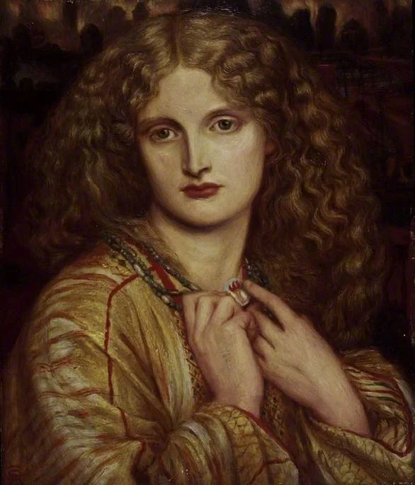 The flaming heart, after Rossetti, detail