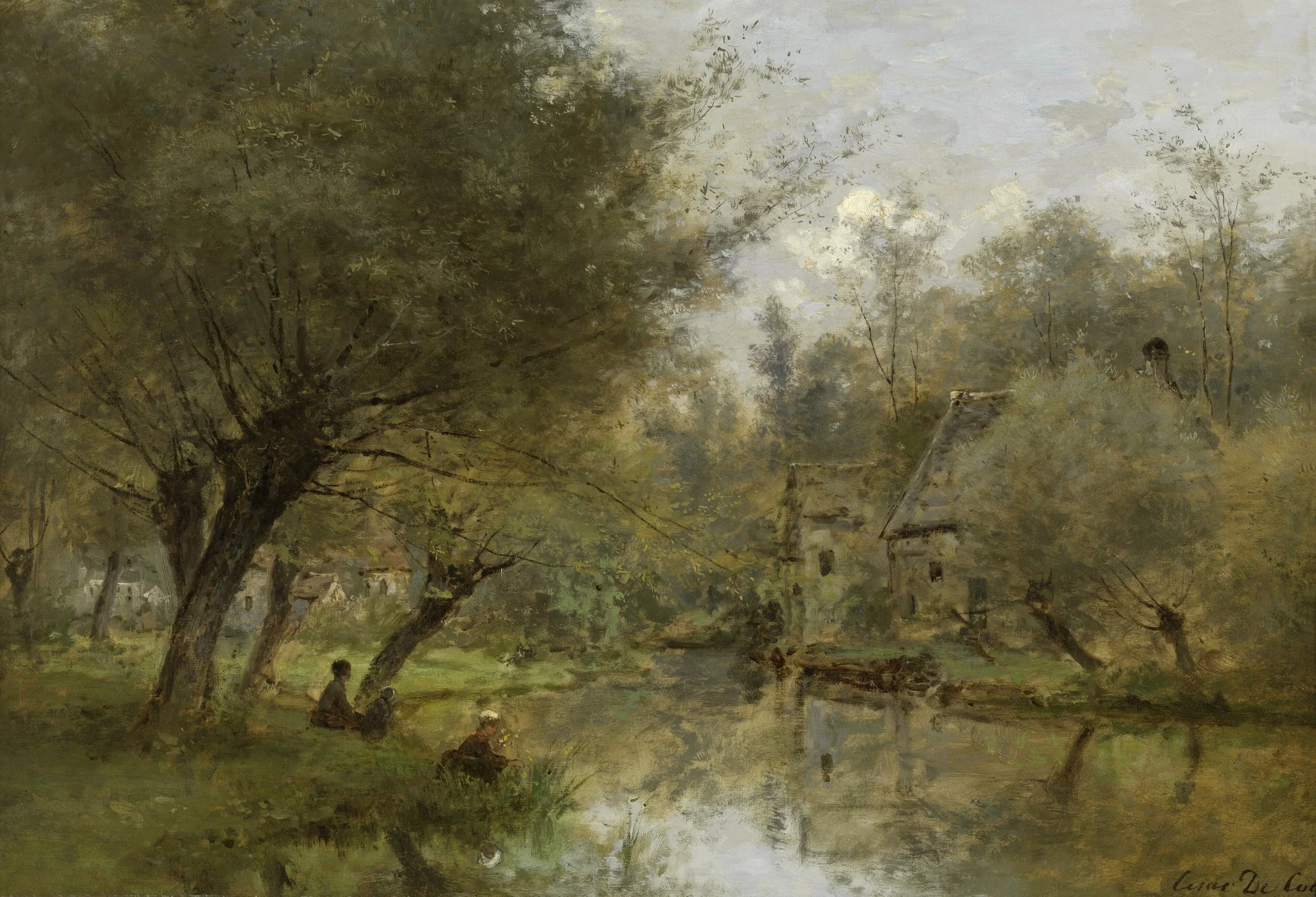 Landscape near Saint-Germain-en-Laye, detail
