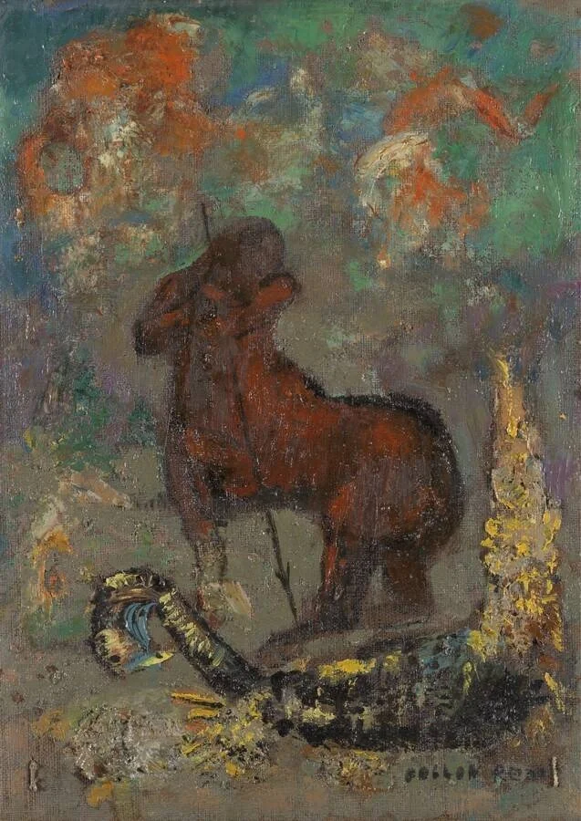 Le centaure et le dragon, detail