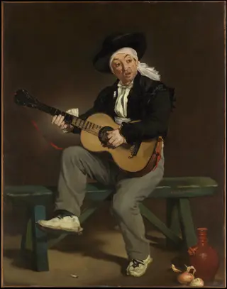 The Spanish Singer, by Édouard Manet, oil, 1860