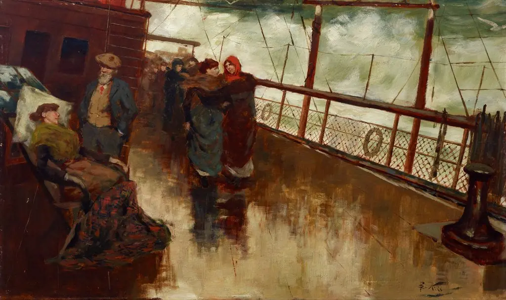 The voyagers, by Girolamo P. Nerli, unspecified, 1896