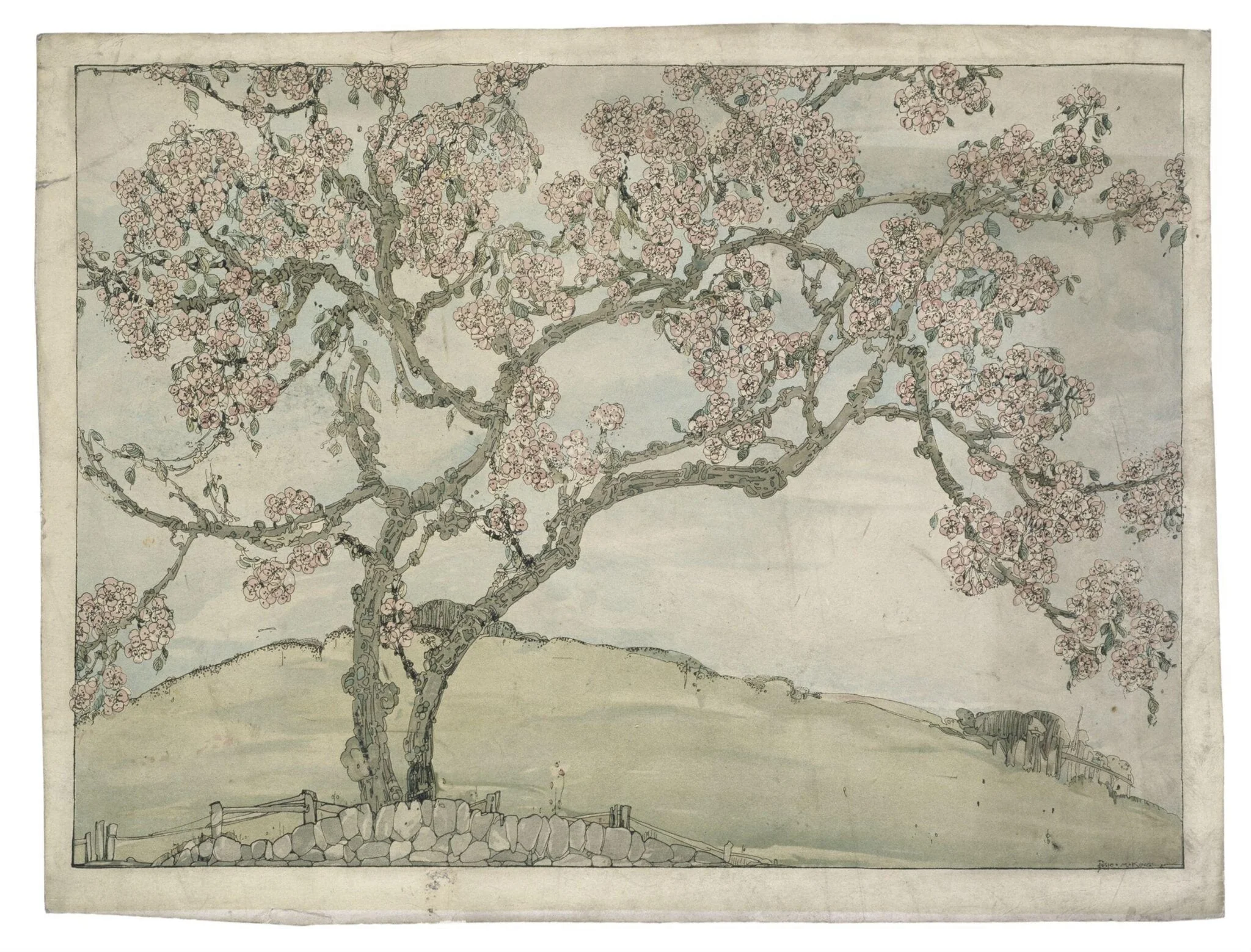 Apple Blossom, detail