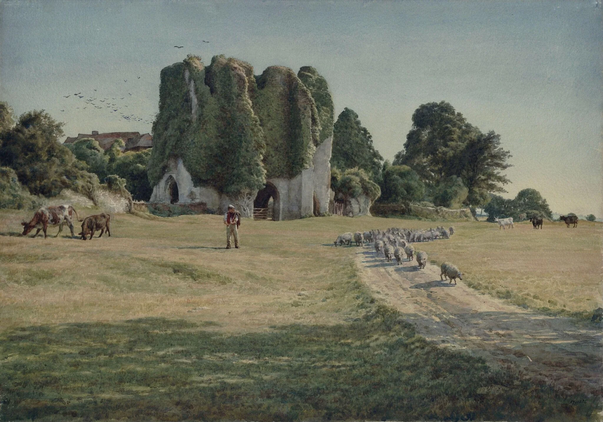 View of the Ruins of St. Radigund's Abbey, Nr Dover, detail