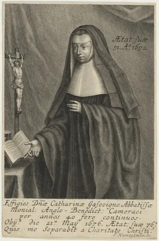 Catherine Gascoigne, by Johann Hainzelman, ink, 1652