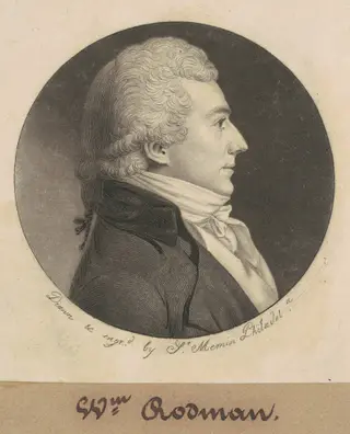 John Rodman, by Charles B. J. Févret de Saint-Mémin, ink, 1800