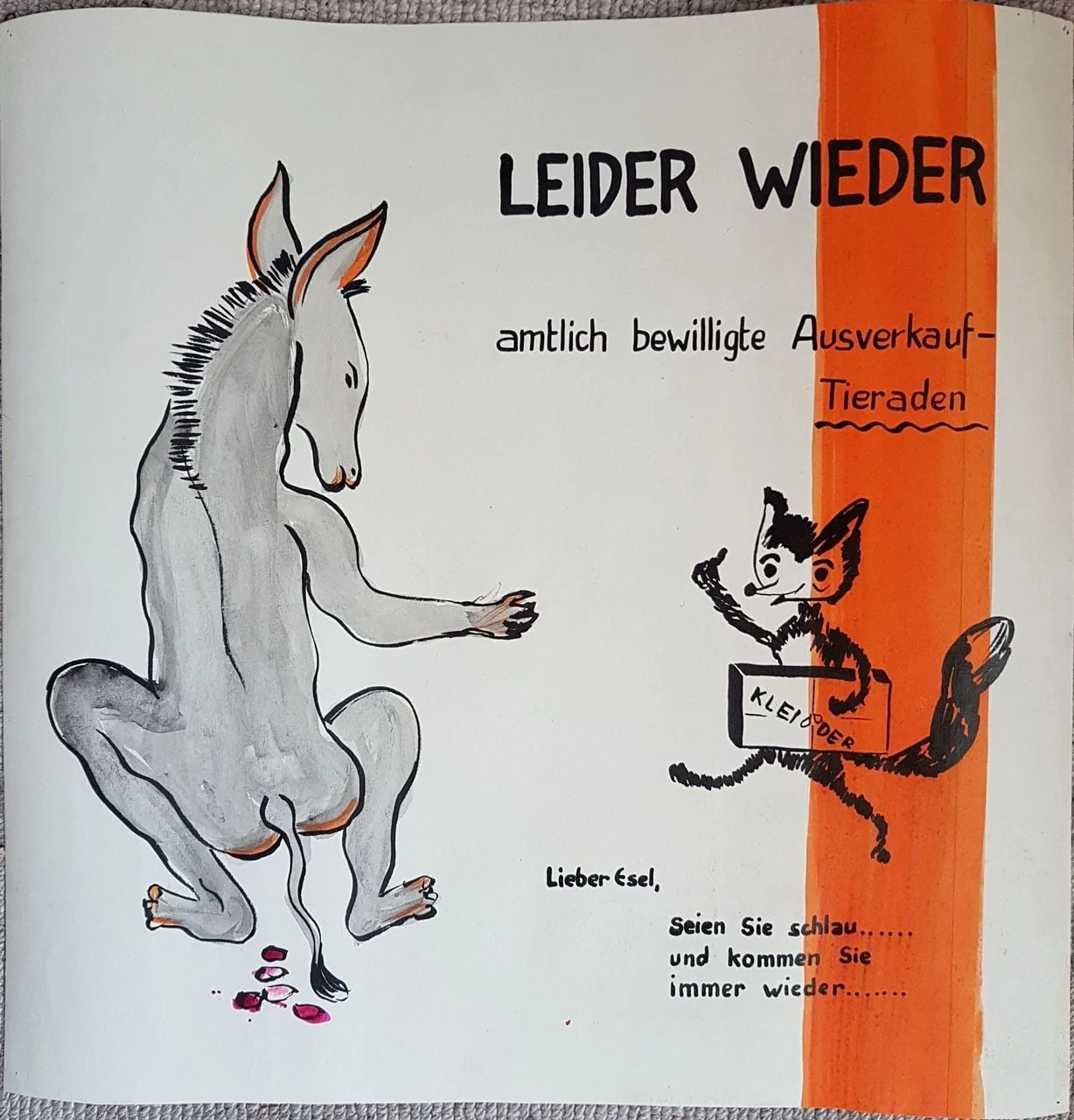 Fasnachtshelge "Leider wieder", detail