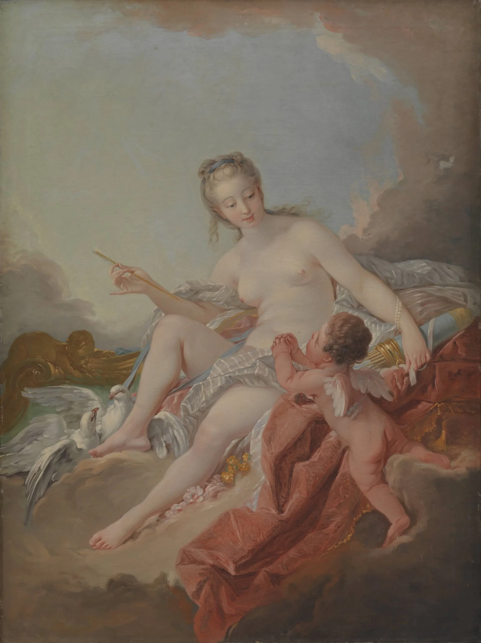 Venus og Amor, detail