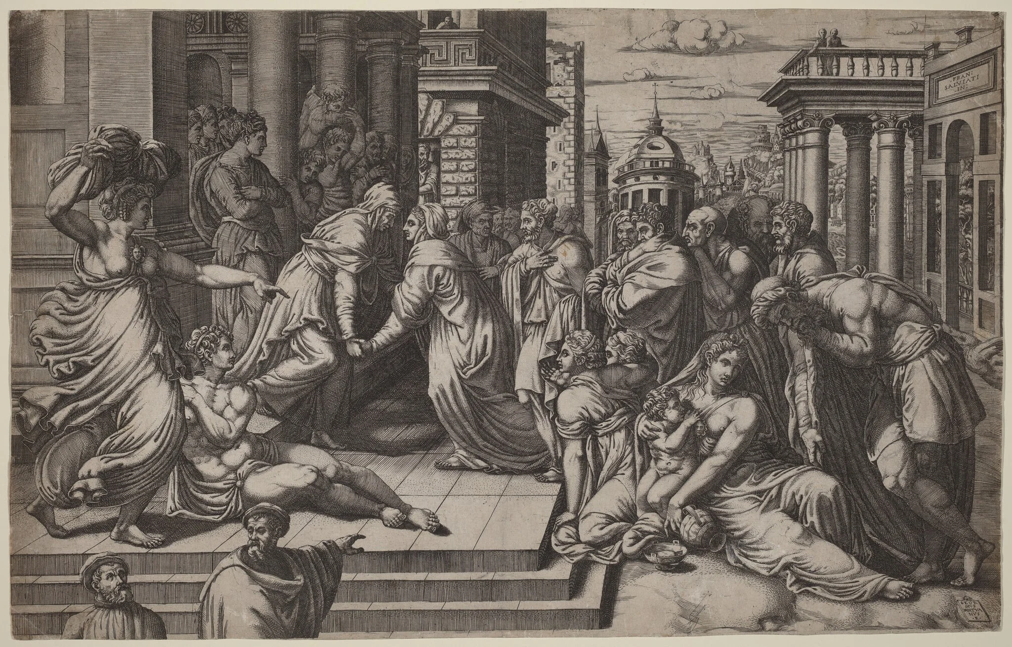The Visitation, detail
