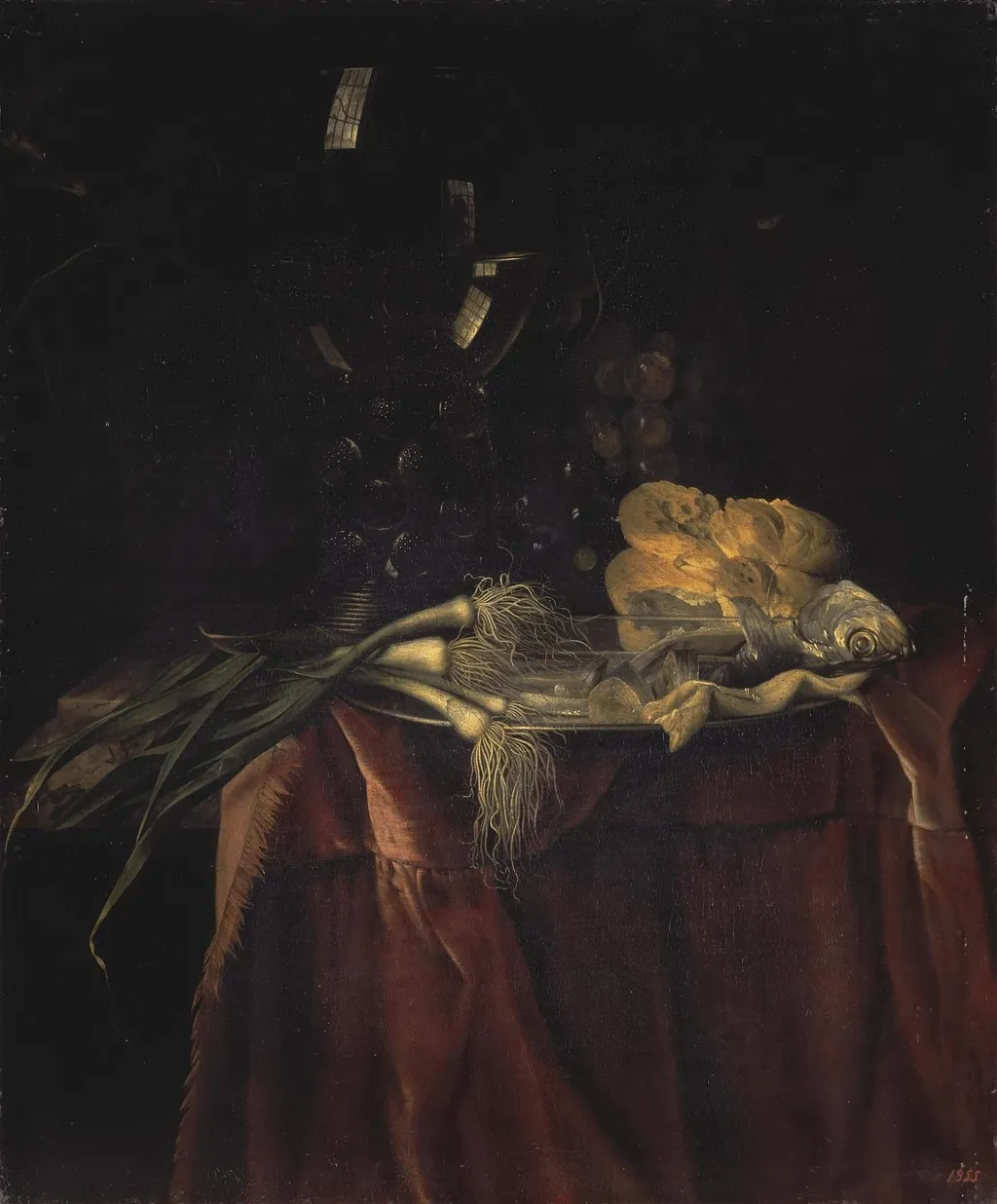 Snack, by Willem van Aelst, oil, 1663