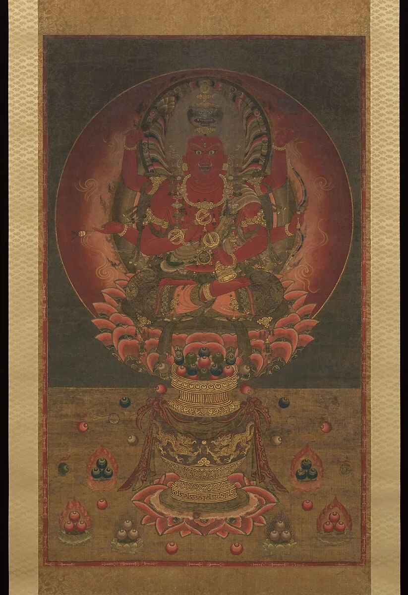 愛染明王像|Aizen Myōō, detail