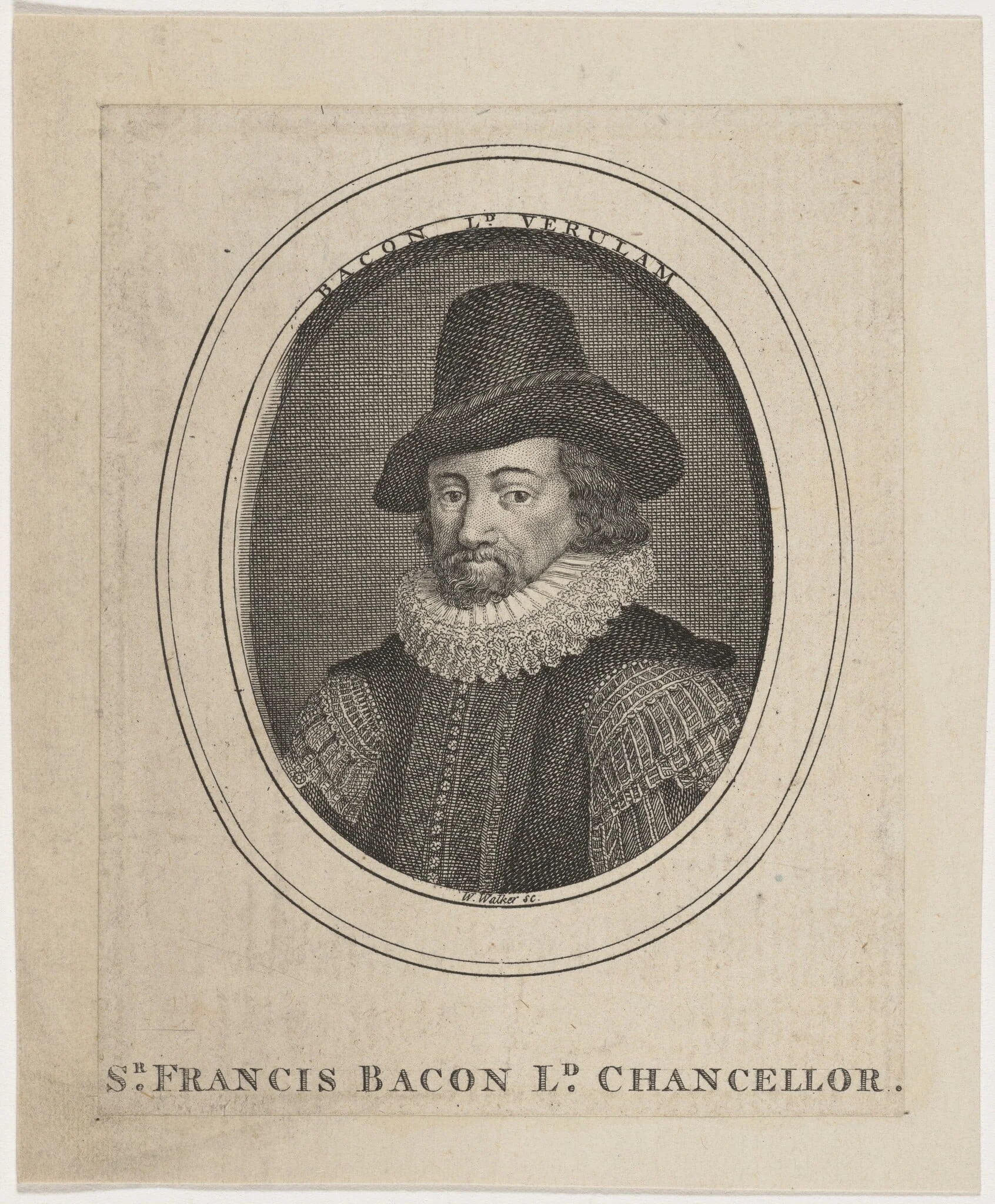 Sir Francis Bacon, Lord Chancellor, detail