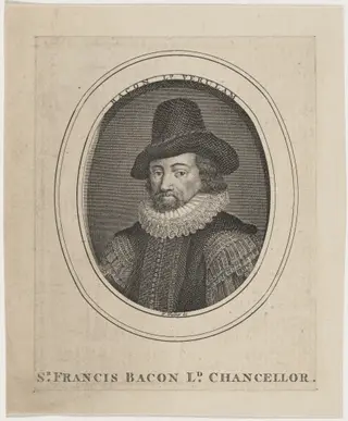 Sir Francis Bacon, Lord Chancellor, by William Walker, ink, 1829