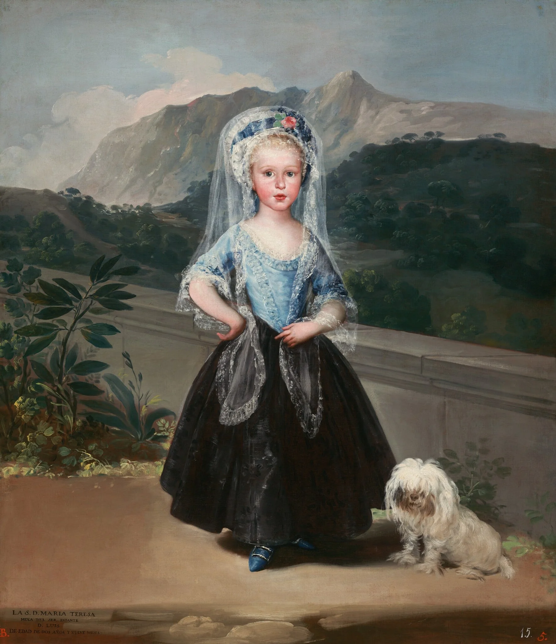 María Teresa de Borbón y Vallabriga, later Condesa de Chinchón, detail