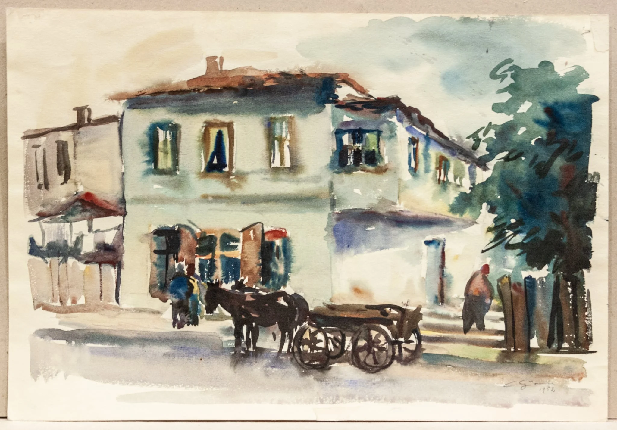 Casă veche cu trepte, detail