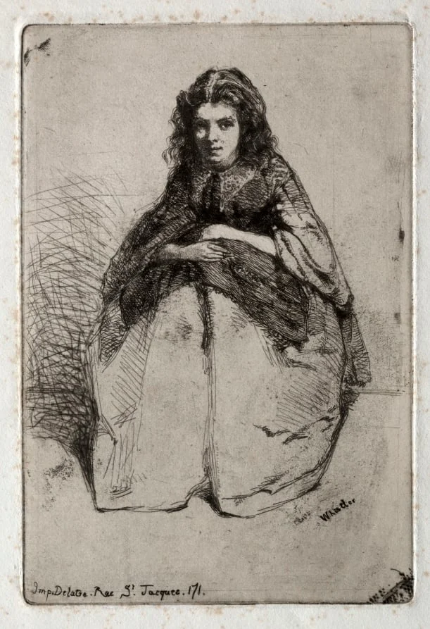 Twelve Etchings from Nature: Fumette, detail