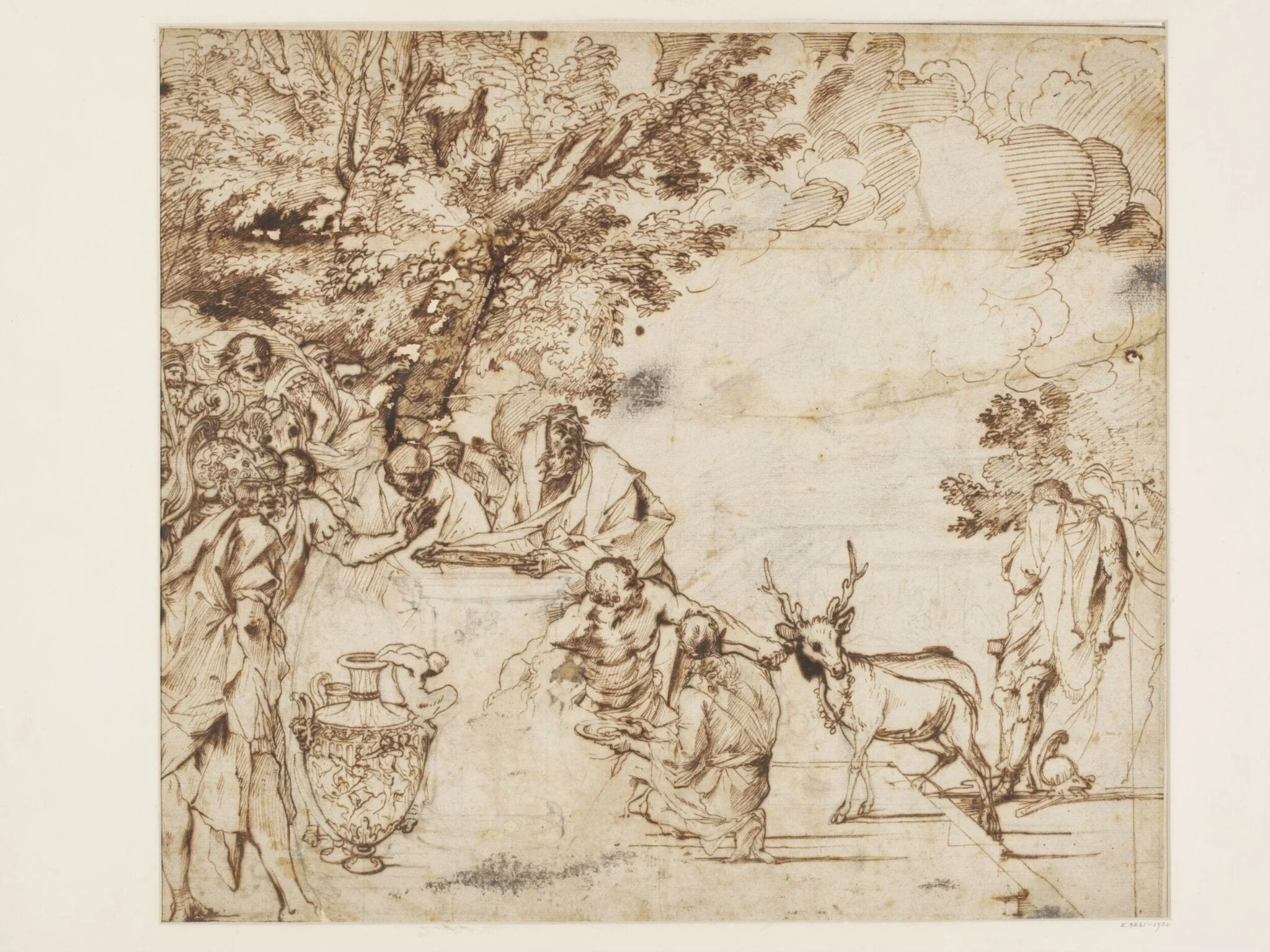 The Sacrifice of Iphigenia, detail