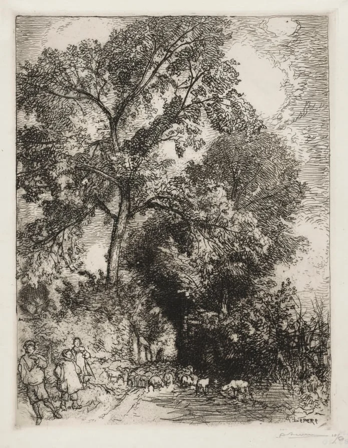 Le Retour du Troupeau, Crèvecoeur, detail
