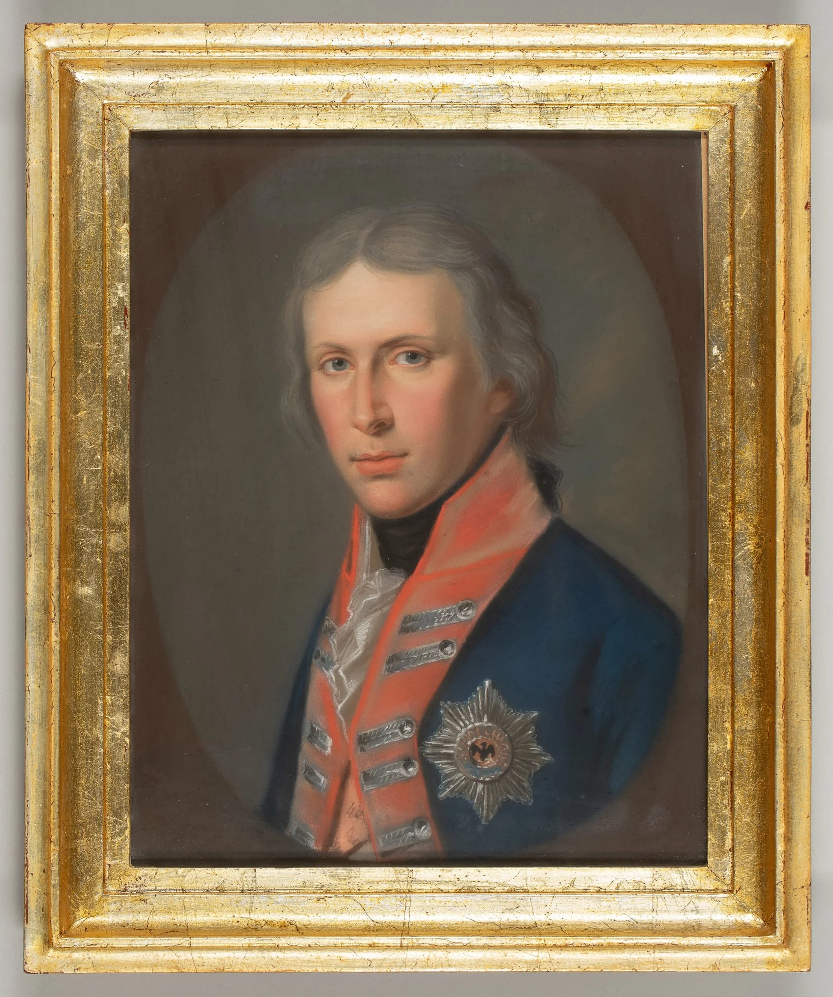 Tassaert, Félicité: Porträt Friedrich Wilhelm III., König von Preußen, als Kronprinz, detail