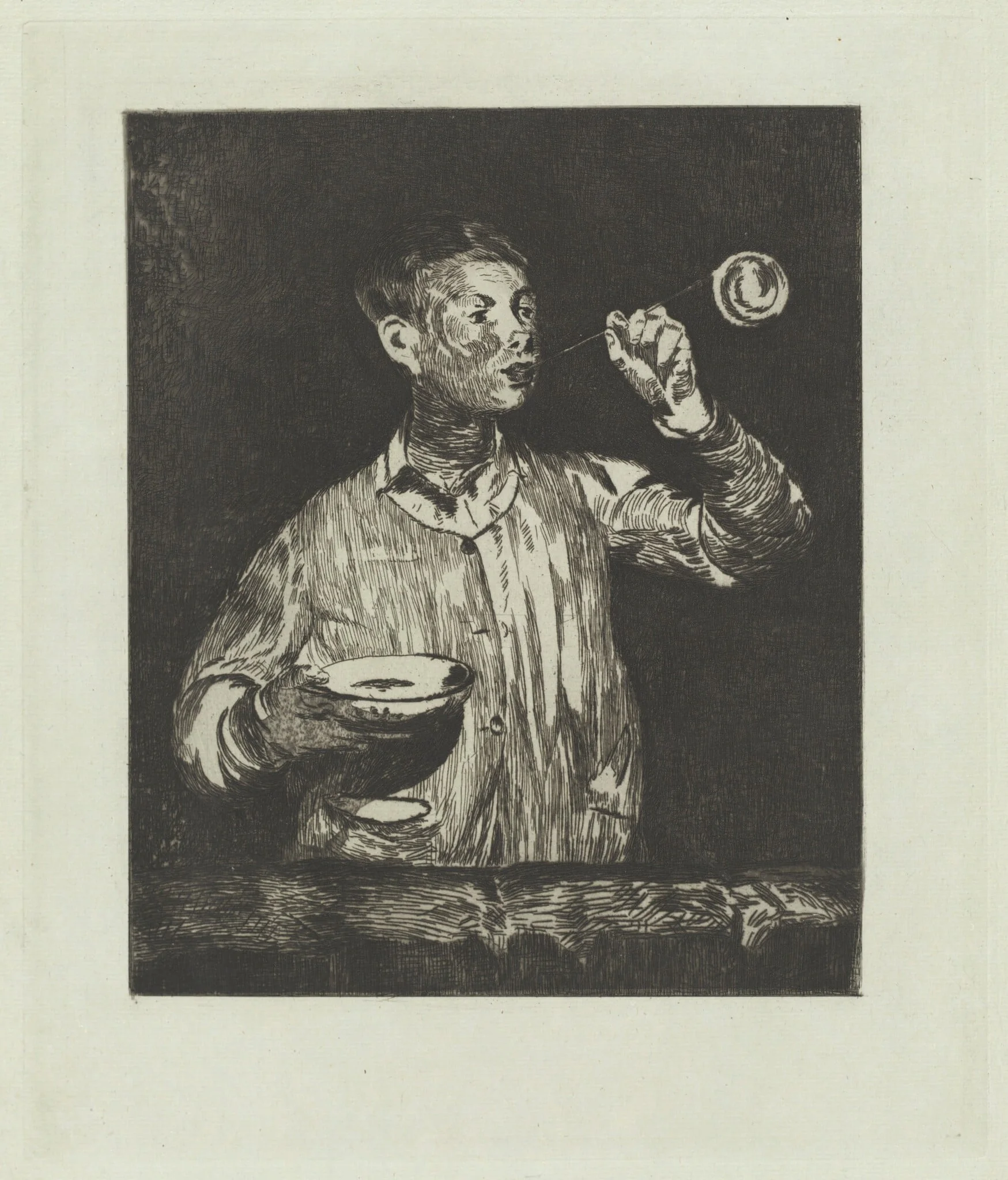 The Boy with Soap Bubbles (L'enfant aux bulles de savon), detail