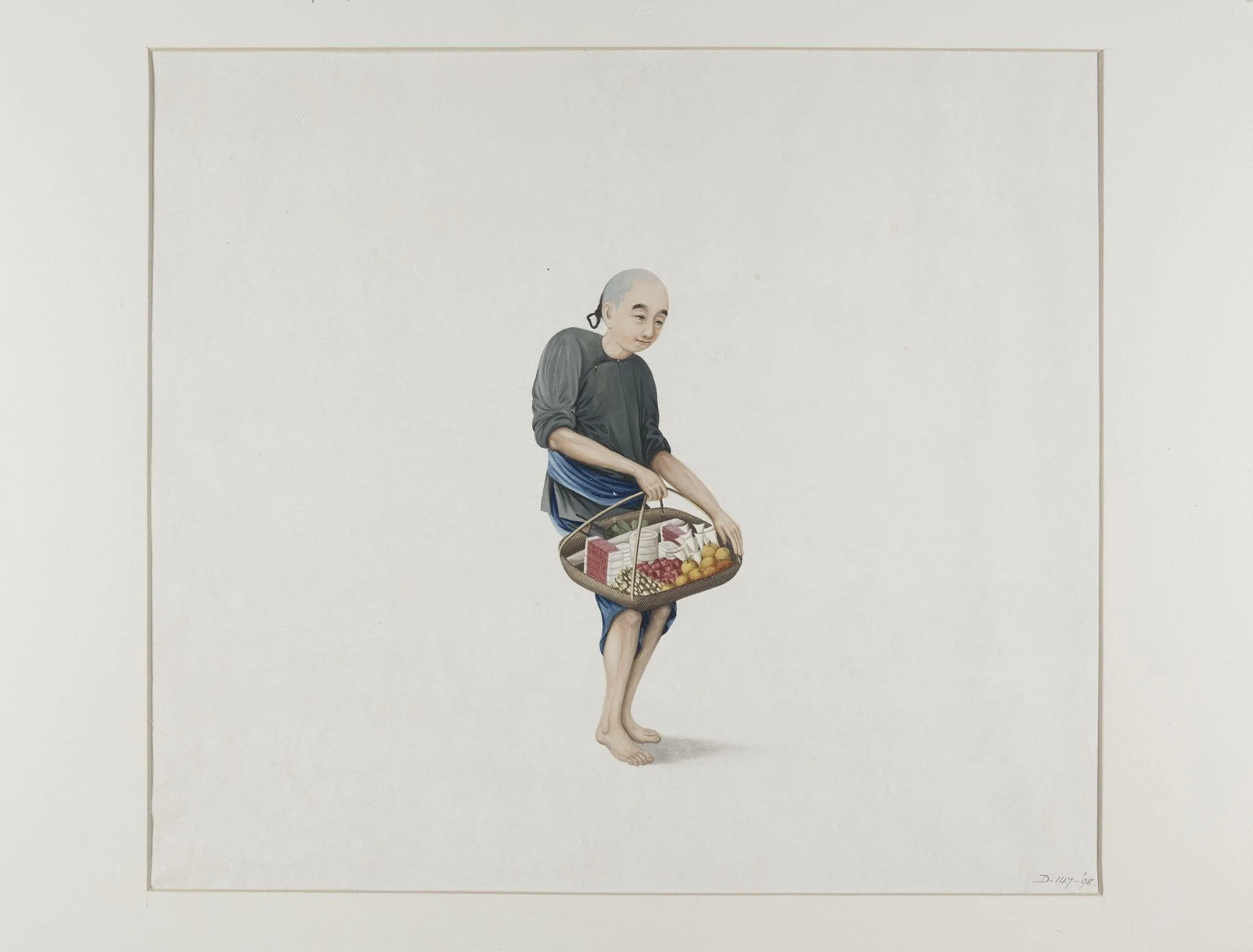 Boy Selling Cakes, detail