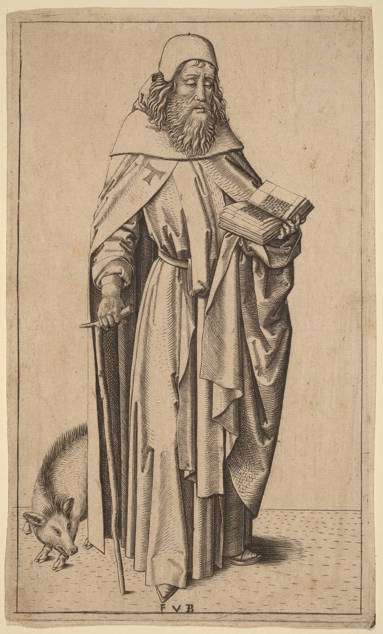 Saint Anthony, detail