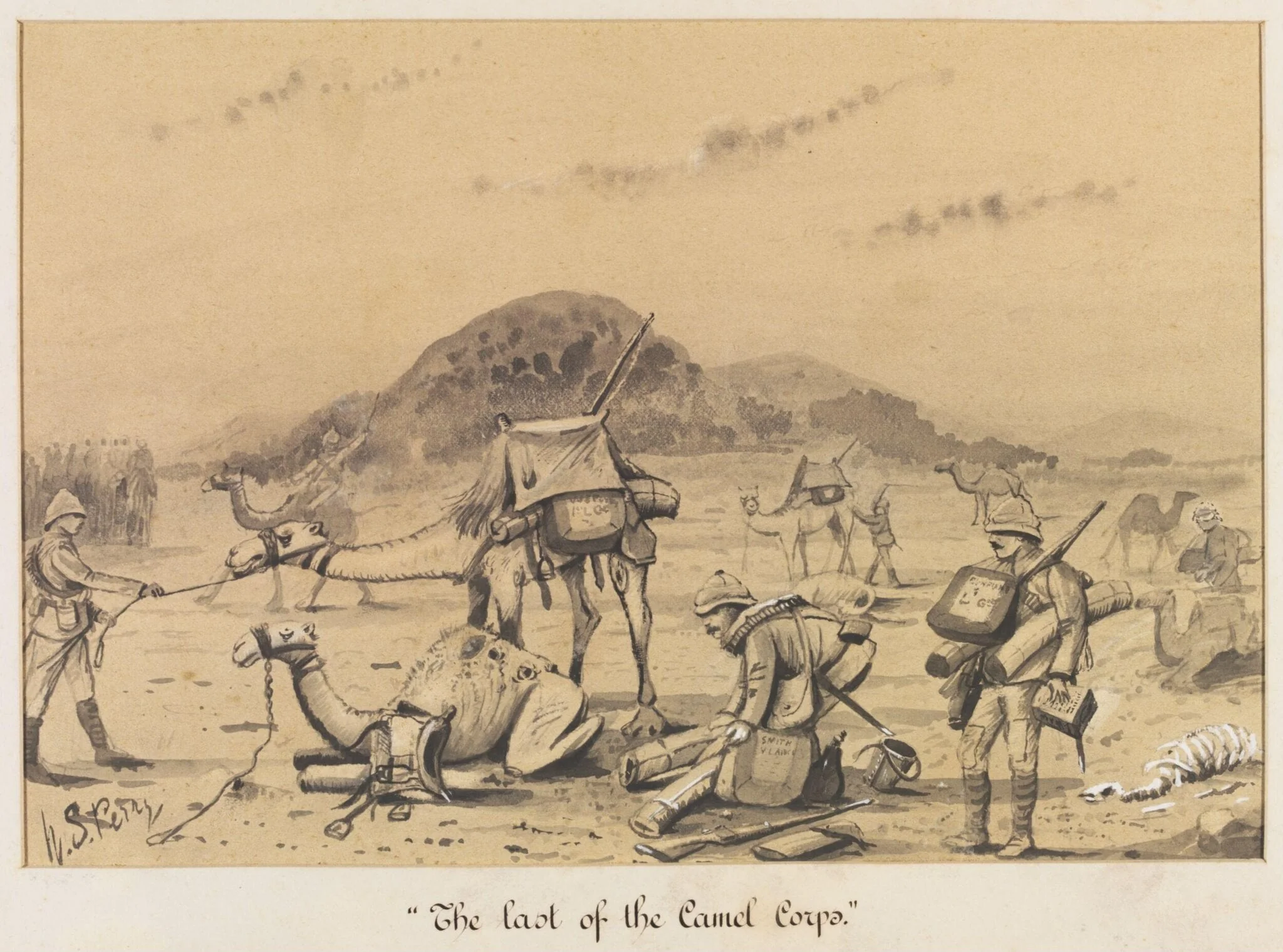 The last of the Camel Corps, detail