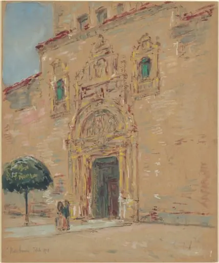 Toledo, by Childe Hassam, gouache, 1910