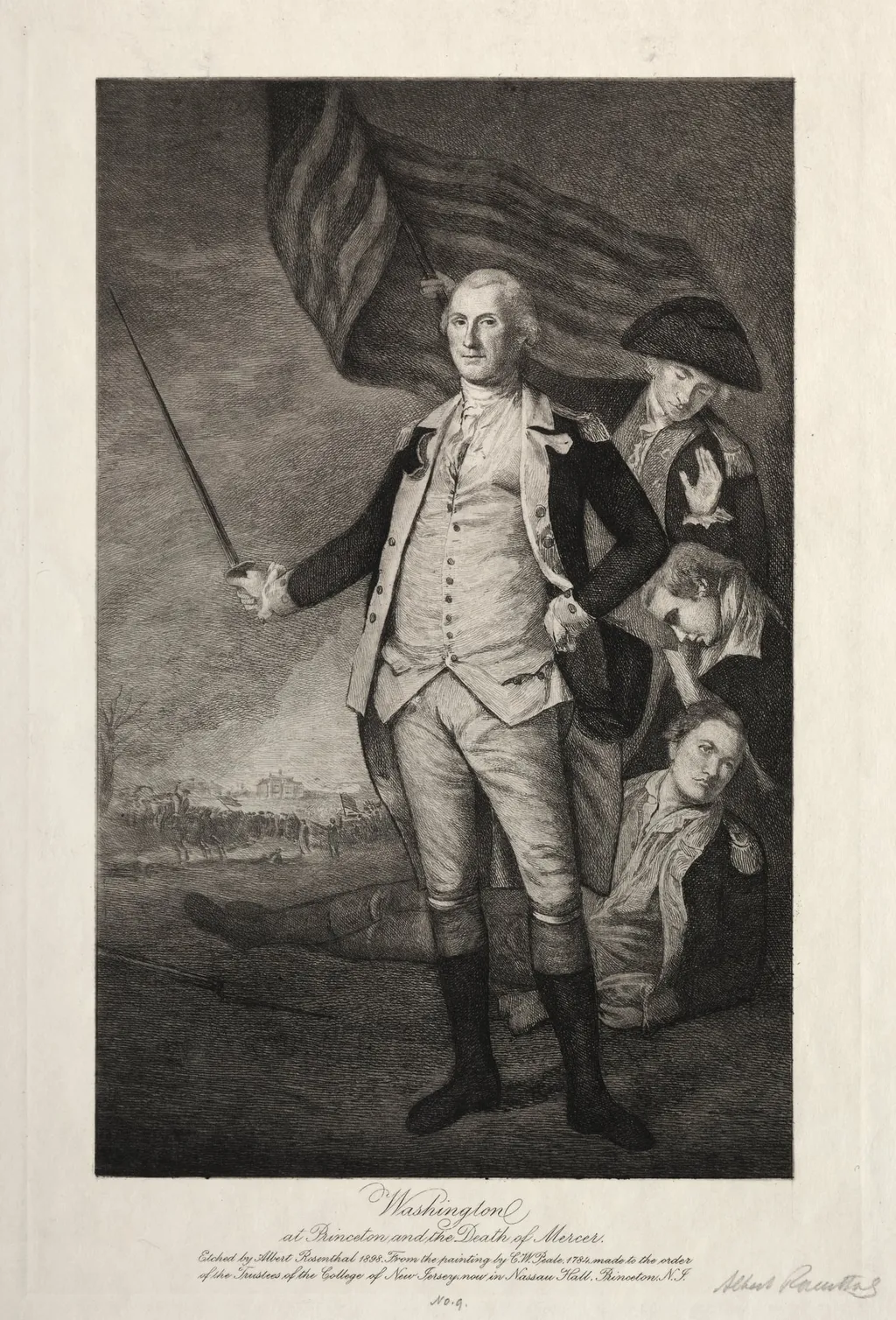 George Washington at Princeton, by Albert Rosenthal, 1898