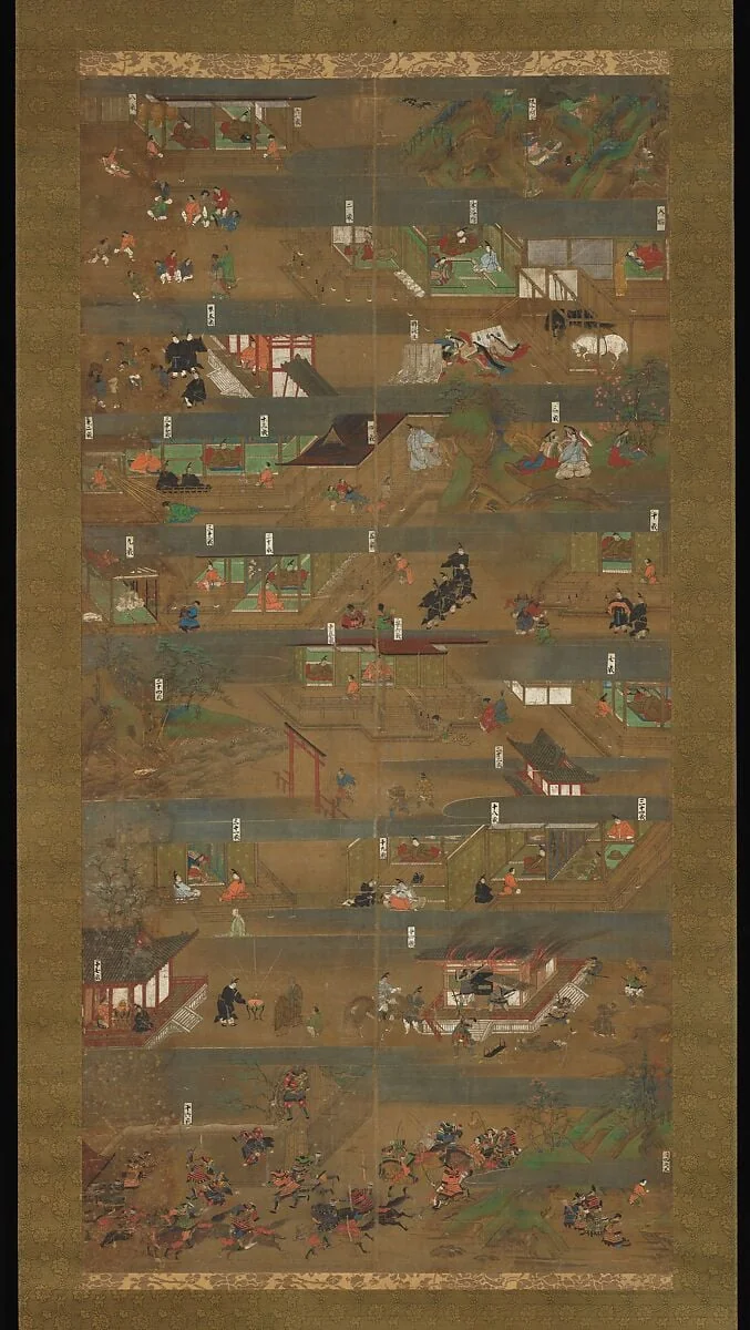 聖徳太子絵伝図|Illustrated Biography of Prince Shōtoku (Shōtoku Taishi e-den), detail