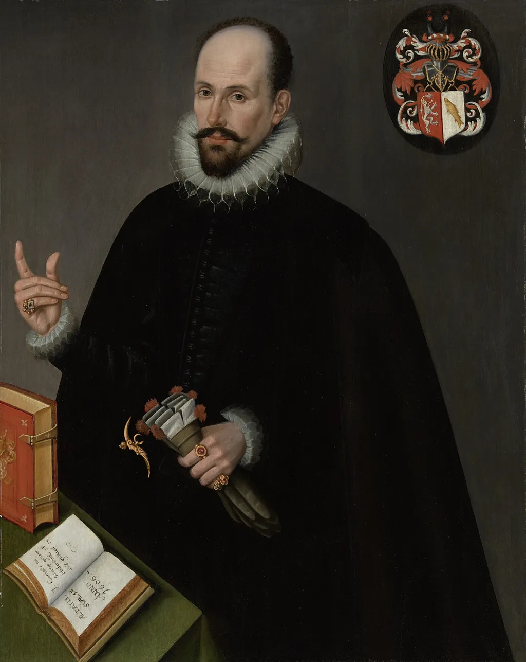 Portrait of Ott van Bronckhorst, by Cornelia toe Boecop, oil, 1606