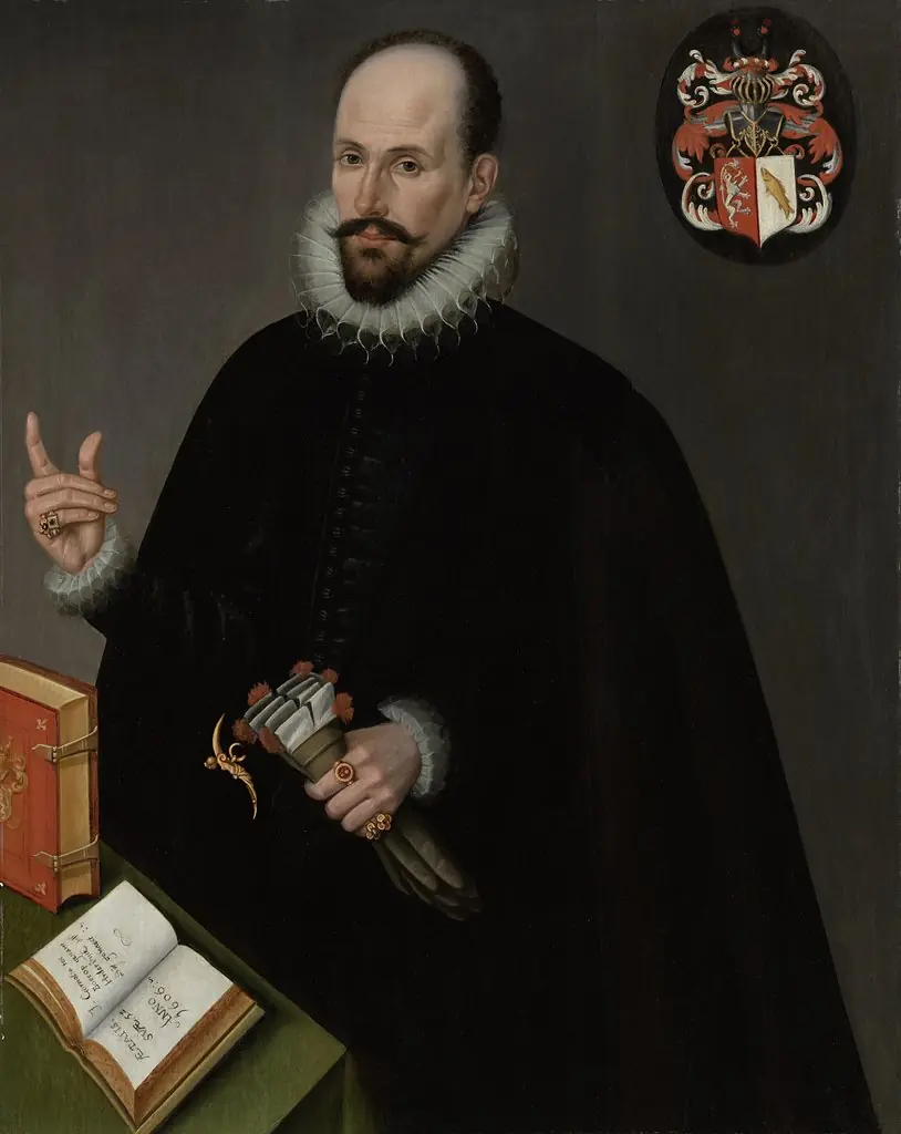 Portrait of Ott van Bronckhorst, by Cornelia toe Boecop, oil, 1606
