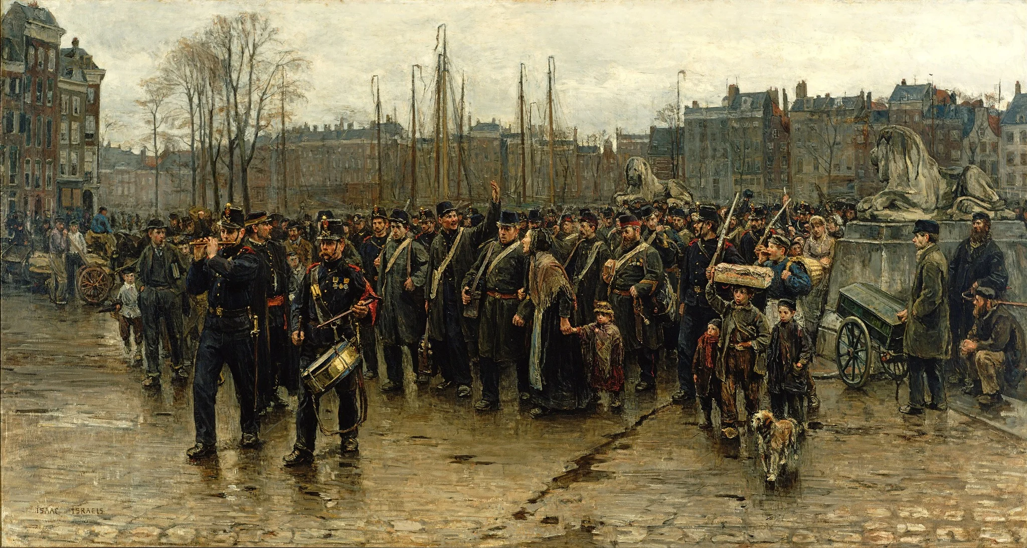 Transport of colonial soldiers, detail