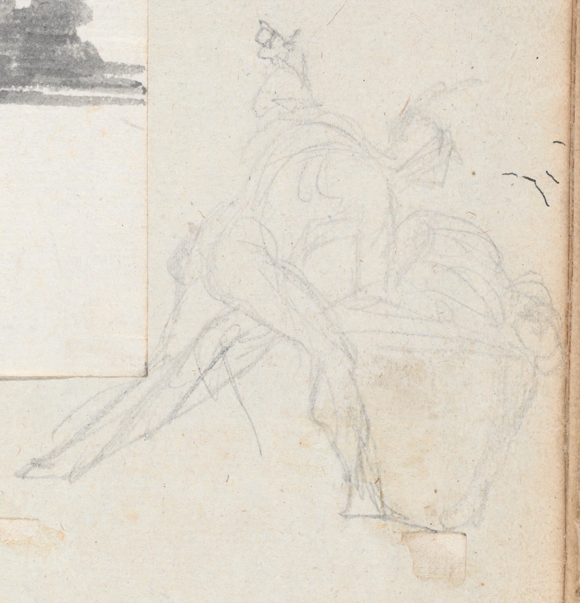 Man Reaching into a Large Basket, detail