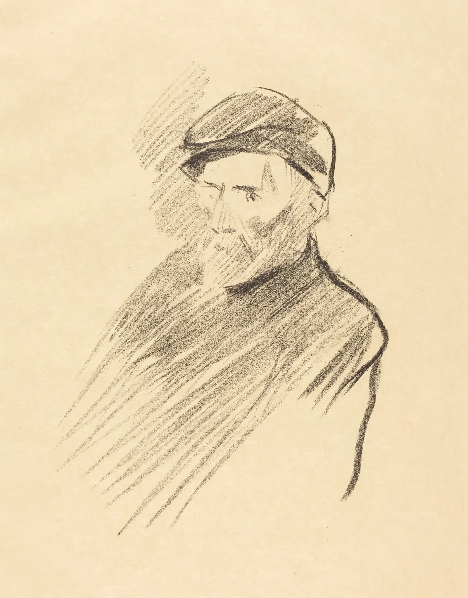 Portrait de Renoir (1ère planche) (Portrait of Renoir) (first plate), detail