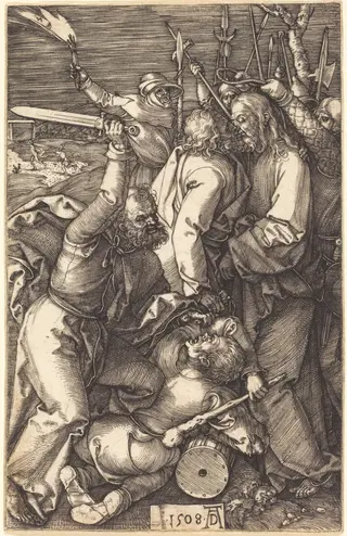The Betrayal of Christ, by Albrecht Dürer, ink, 1508