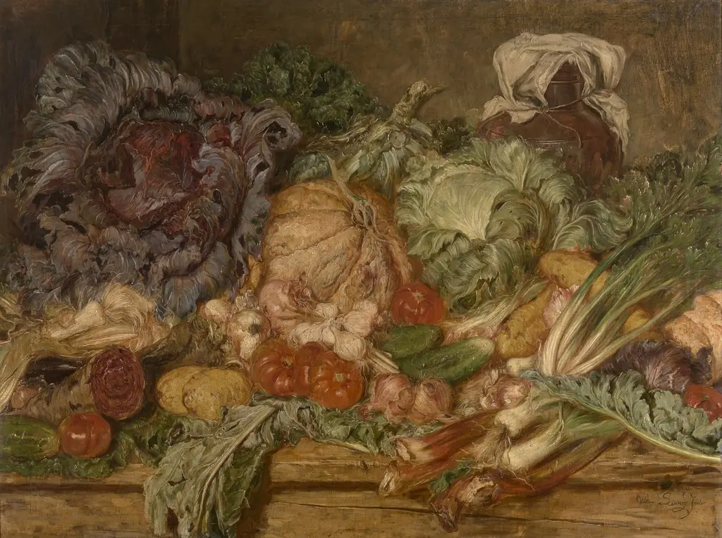Vegetables, by Willem Linnig Junior, oil, 1894
