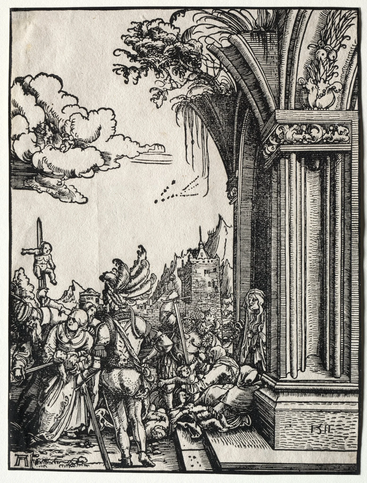 The Massacre of the Innocents, detail
