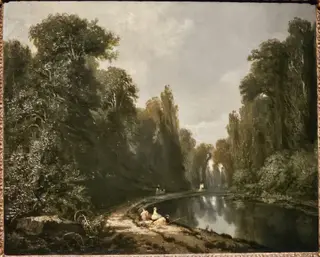 Paisagem num parque, by Eugène Lami, unspecified, 1850