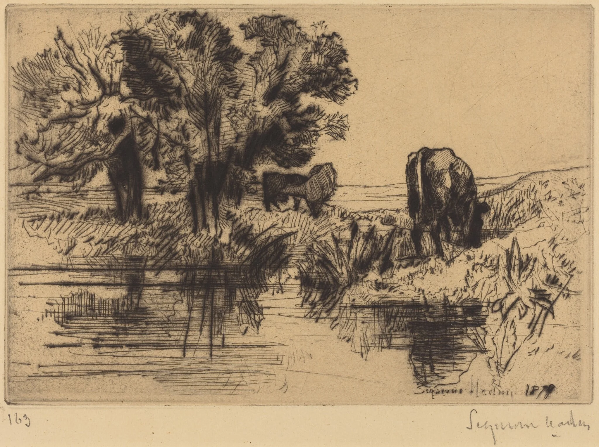 The Three Cows, detail