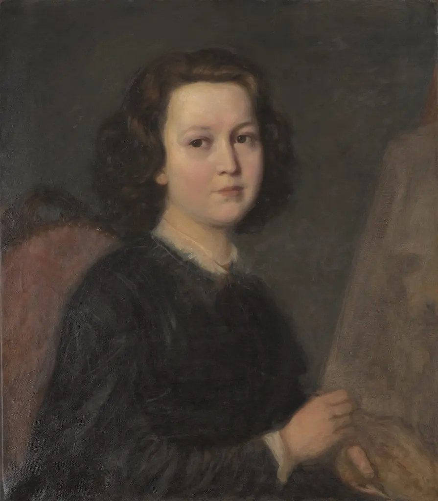 Portrait of Józefa Geppert, by Aleksander Kotsis, oil, 1872