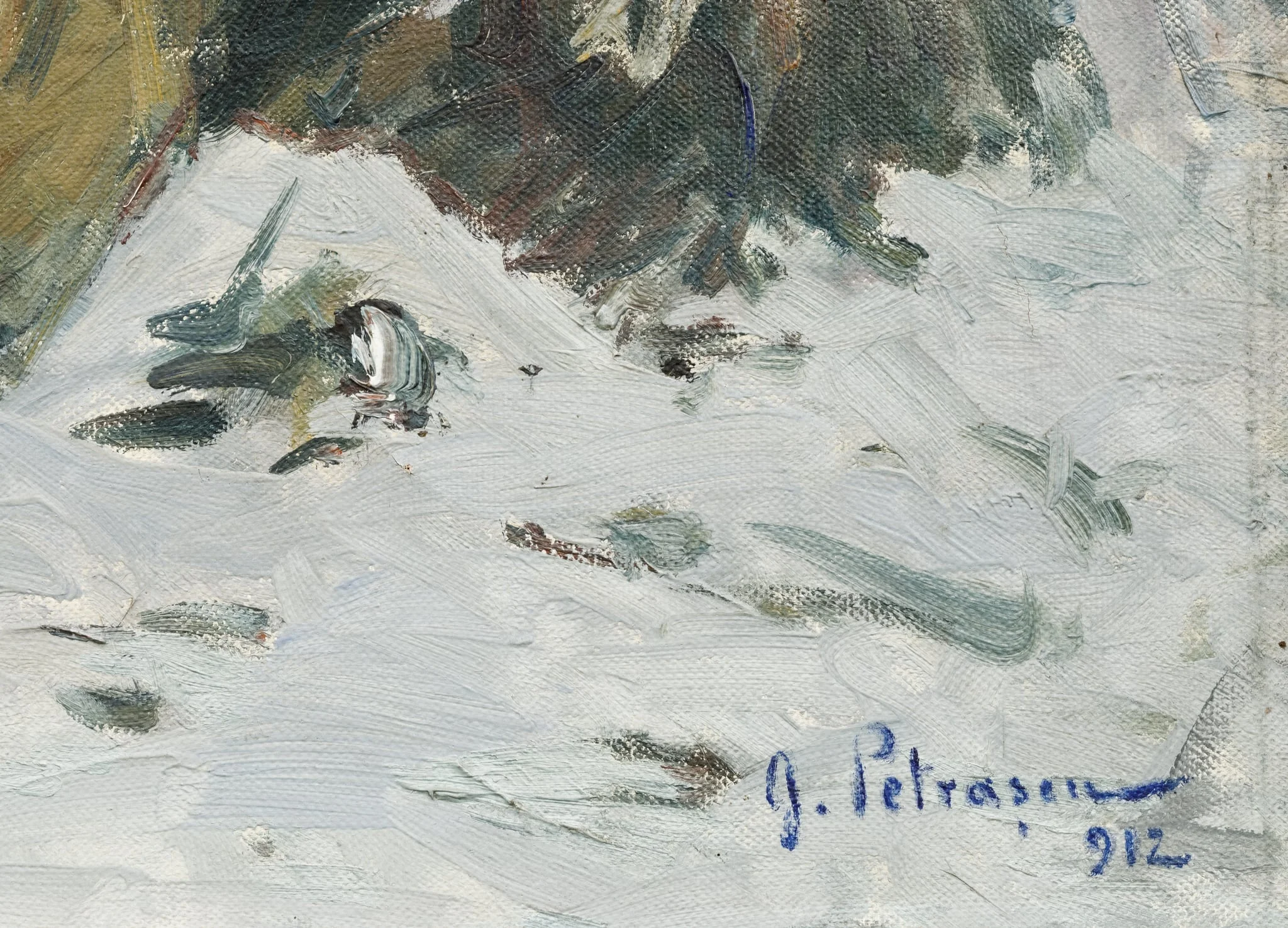 Iarna, detail
