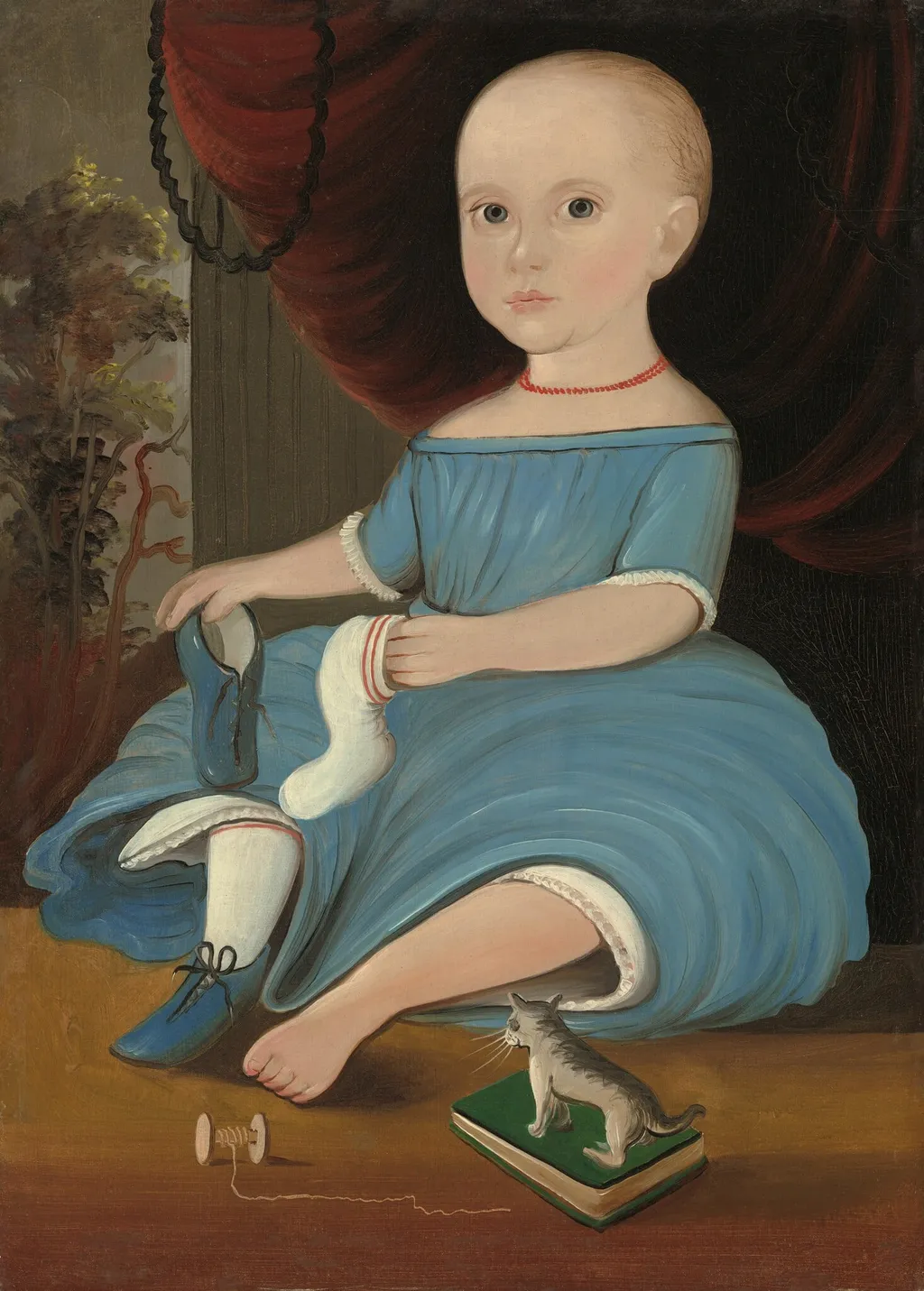 Baby in Blue, by William Matthew Prior, oil, 1845