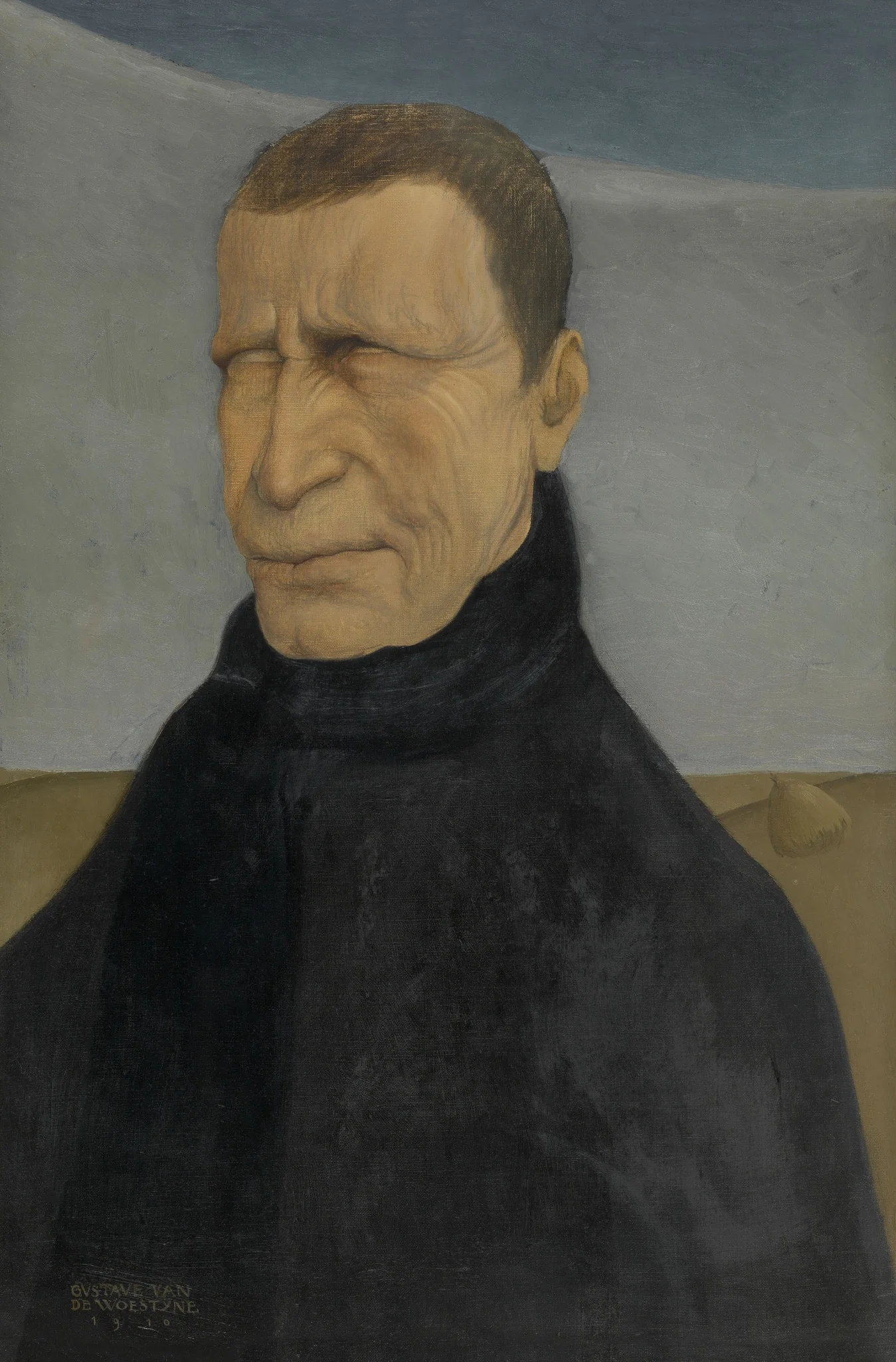 The blind man, detail