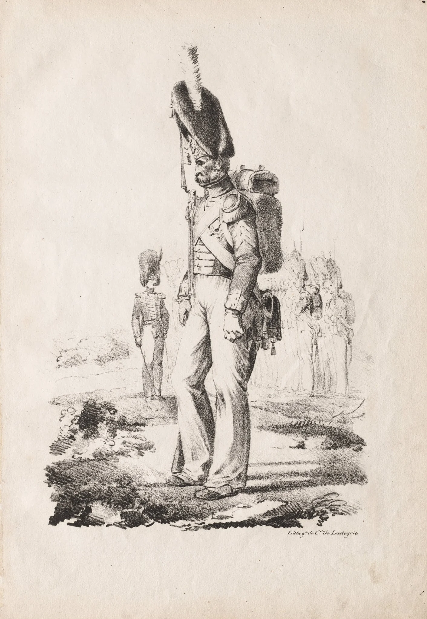 Military Costumes: Infantry Sargent, detail
